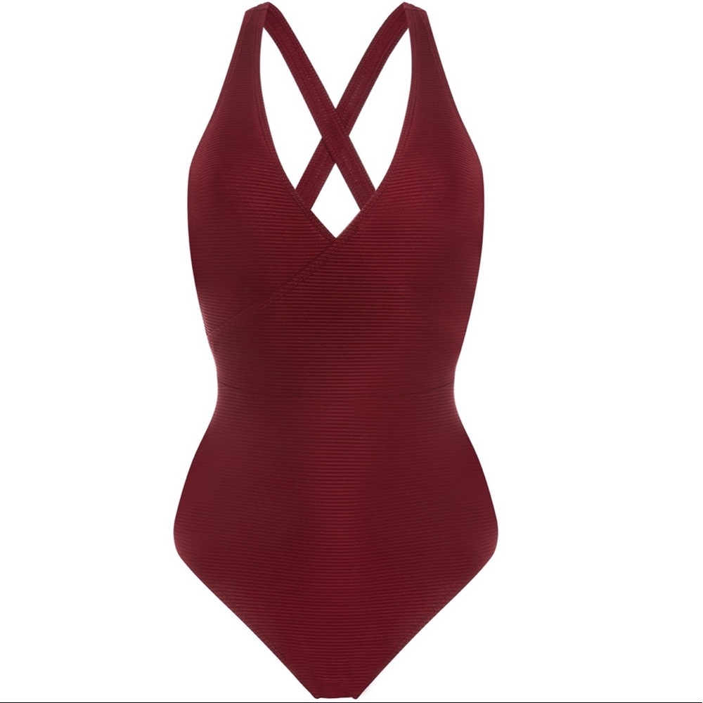 NWT Primark Burgundy One Piece Swimsuit